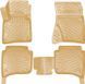 Резиновые коврики Rizline 3D для Porsche Cayenne 2011-2017 с перемычкой, борт 5см S-2840 BEIGE фото 1