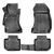 Резиновые коврики Rizline 3D для Subaru Impreza 2007-2014 с перемычкой, борт 5см S-3434 фото