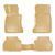 Резиновые коврики Rizline 3D для BMW 5 Class E60/E61 2003-2010 с перемычкой, борт 5см S-0228 BEIGE фото
