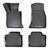 Резиновые коврики Rizline 3D для BMW 3 Class F30/F31/F34 2012- с перемычкой, борт 5см S-0259 фото