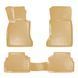 Резиновые коврики Rizline 3D для BMW 5 Class E39 1995-2003 с перемычкой, борт 5см S-0310 BEIGE фото 1