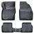 Резиновые коврики Rizline 3D для Ford Focus 2 2004-2011 с перемычкой, борт 5см S-1072 фото
