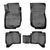 Резиновые коврики Rizline 3D для Toyota Hilux 2004-2015 с перемычкой, борт 5см S-3601 фото