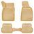 Резиновые коврики Rizline 3D для Audi A4 B6/B7 2001-2009 с перемычкой, борт 5см S-0044 BEIGE фото
