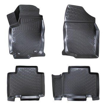 Гумові килимки Rizline 3D для Toyota Rav4 2013-2018 &ndash; з перемичкою, борт 5см S-3625 фото