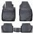 Резиновые коврики Rizline 3D для Ford Fusion 2002-2012 с перемычкой, борт 5см S-1119 фото