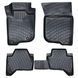 Резиновые коврики Rizline 3D для Mitsubishi L200 2015-2019 с перемычкой, борт 5см S-8309 фото 1