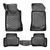 Резиновые коврики Rizline 3D для Mercedes C-Class W203 2000-2007 с перемычкой, борт 5см S-2000 фото