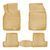 Резиновые коврики Rizline 3D для Renault Megane 3 Hb 2008-2016 с перемычкой, борт 5см S-2994 BEIGE фото