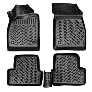 Резиновые коврики Rizline 3D для Hyundai Grand Santa Fe 2006-2012 с перемычкой, борт 5см S-1546 фото