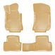 Резиновые коврики Rizline 3D для Mercedes E-Class W212 2010-2016 с перемычкой, борт 5см S-2130 BEIGE фото 1