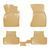 Резиновые коврики Rizline 3D для Audi Q5 2008-2017 с перемычкой, борт 5см S-0143 BEIGE фото